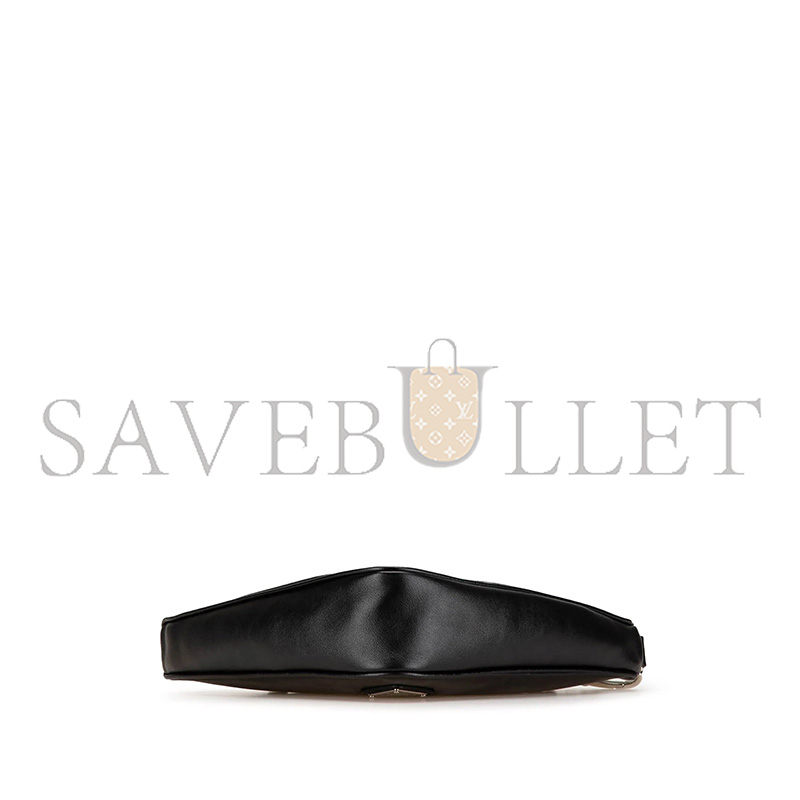 PRADA GRACE LUX TRIANGLE LOGO EMBOSSED TRIANGLE WRISTLET POUCH 1BH190 (26*14*12cm)